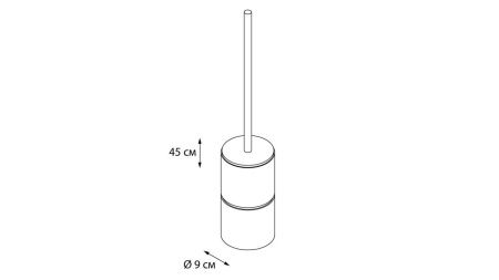Ершик для унитаза Fixsen Nero FX-240-5