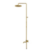 Душевая стойка Whitecross Y brushed gold Y1234GLB настенная цвет золото брашированное с термостатом