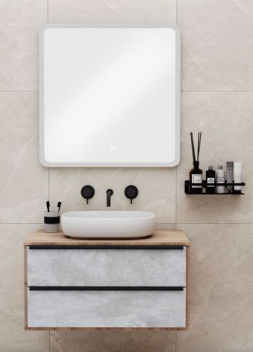 Зеркало с подсветкой Runo Руан 00-00001289 80х80 - фото 4