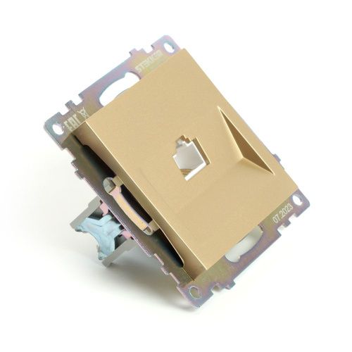 Розетка компьютерная 1-местная RJ-45 Stekker Катрин 49227 - фото 3