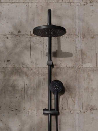 Душевая стойка Orange O-Shower OW02b настенная цвет черный