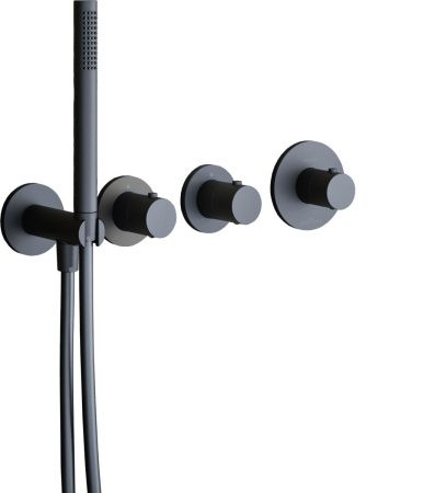 Душевая система Paffoni Modular Box KITMB000NO встраиваемая в стену с термостатом