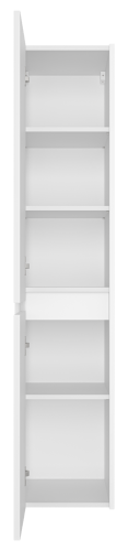 Шкаф-пенал Brevita Balaton BAL-05035-01-2Л 35х34х163 подвесной цвет белый - фото 3