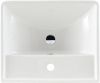Раковина керамическая Aquanet Ирис 00301802 50х40 полувстраиваемая цвет белый 1 отверстие под смеситель