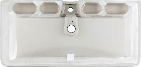 Раковина керамическая Aquanet Ирис 00329251 110х50 полувстраиваемая цвет черный 1 отверстие под смеситель