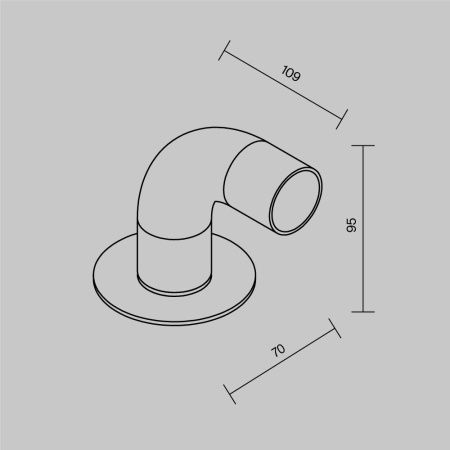 Уличный ландшафтный светодиодный светильник Maytoni Outdoor Sleek (Изящный) O477FL-L2GF3K1