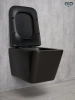 Унитаз подвесной Gid Cuadrado 62225Y черный матовый с сиденьем микролифт безободковый