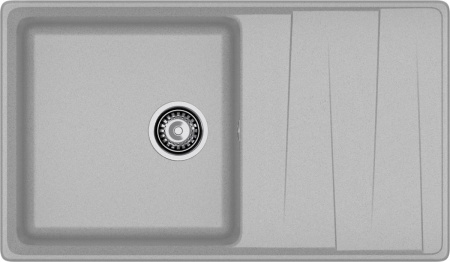 Кухонная мойка Granfest Level LV-860L серый 86х50 цвет серый поверхность матовая