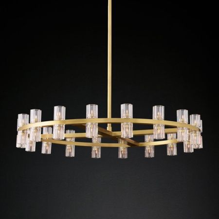 Люстра на штанге Delight Collection Arcachon (Арцацхон) KM1000P-36 brass
