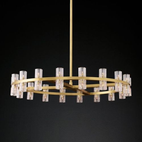 Люстра на штанге Delight Collection Arcachon (Арцацхон) KM1000P-36 brass - фото 2