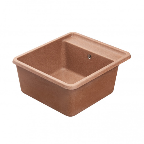 Кухонная мойка Aquaton Беллис 1A724932BS270 57х51 цвет коричневый - фото 3