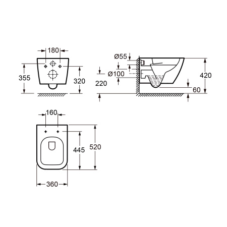 Унитаз подвесной Wellsee Pure BY Wellsee 182605001 серый матовый с сиденьем микролифт безободковый каскадный смыв
