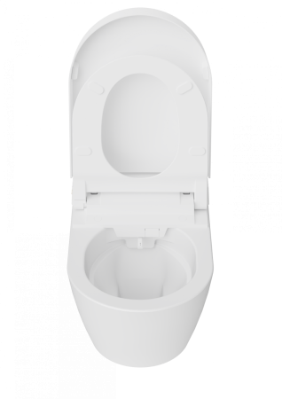 Чаша унитаза подвесная Creavit WQ Smart WQ320-11CB00E-0000 цвет белый без сиденья безободковая смыв торнадо