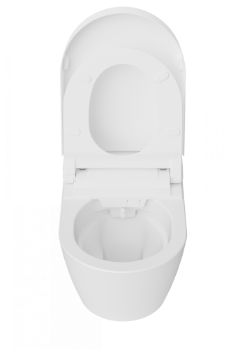 Чаша унитаза подвесная Creavit WQ Smart WQ320-11CB00E-0000 цвет белый без сиденья безободковая смыв торнадо - фото 3