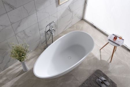 Ванна из искусственного камня Timo RALI RALI1700 170х80 отдельностоящая овальная