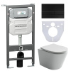Инсталляция с кнопкой + унитаз + шумоизоляция Ceramica Nova CN6000_1002B_1000