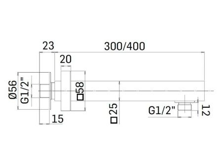 Держатель для душа Mamoli Euclide 345L401 хром
