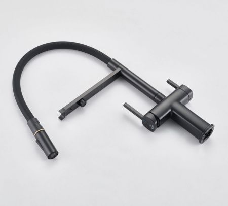 Смеситель для кухни Rose R358H на мойку черный