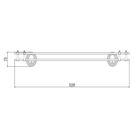 Полка в ванную комнату Fashun A1507