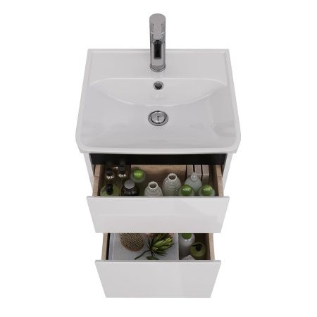 Тумба под раковину LeMark Combi LM03C45T-black 40х30 напольная цвет белый