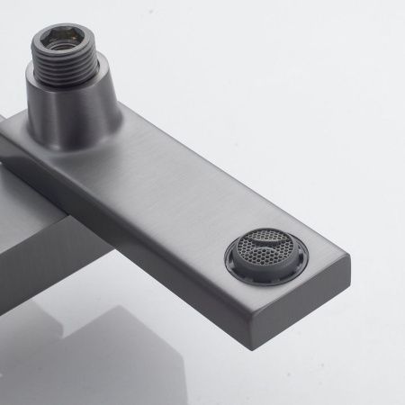 Душевая стойка Shevanik S4636T настенная цвет оружейная сталь