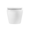 Унитаз подвесной BelBagno SFERA-R BB046CHR/BB870SC белый с сиденьем микролифт безободковый каскадный смыв