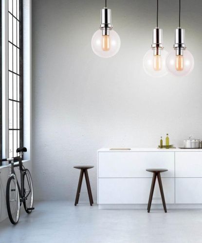 Светильник подвесной Lumina Deco Dorito (Дорито) LDP 1212-150 GY+CHR - фото 3