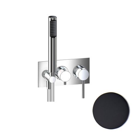 Смеситель для ванны и душа Webert Elio EL860512560 встраиваемый в стену черный