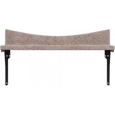 Раковина из искусственного камня СанТа 900142 70х50 подвесная цвет коричневый 1 отверстие под смеситель