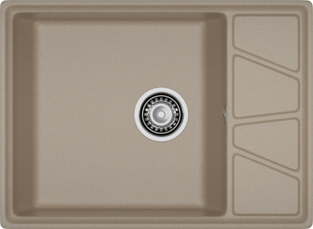 Кухонная мойка Granfest Vertex V-680L песочный 68х50 цвет бежевый поверхность матовая