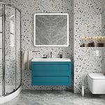 Тумба под раковину Art&Max PLATINO AM-Platino-900-2C-SO-TM 90х50 подвесная цвет синий