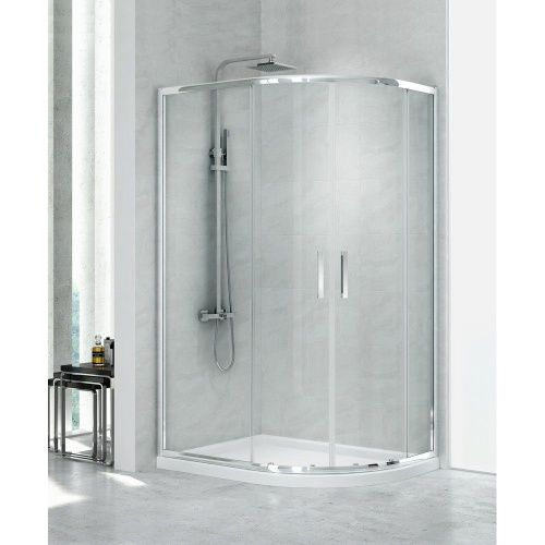 Душевой уголок New Trendy NEW MAXIMA K-0578 120х85 стекло прозрачное профиль хром без поддона - фото 2