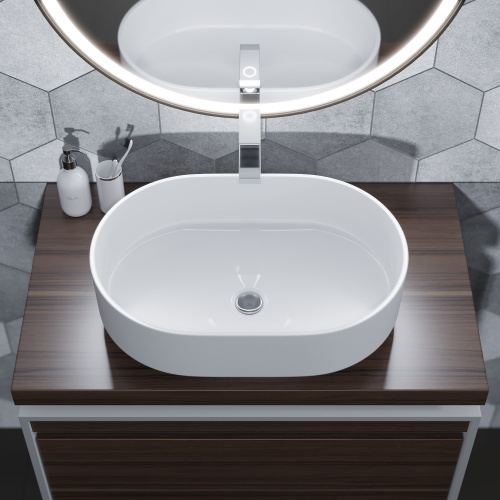 Раковина Uperwood Aura 60 см 3490000001 накладная цвет белый - фото 4