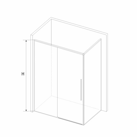 Душевой уголок RGW Stilvoll 323242110-014 110х100 стекло прозрачное профиль черный без поддона