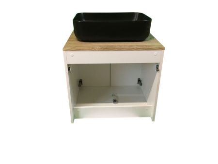 Тумба с раковиной Sintesi STL.W7024_SIN-LVB-APP-409BM 60х60 подвесная цвет белый