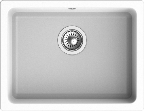 Кухонная мойка Rivelato BERKANA BK-50 brina 56х43 цвет белый - фото 2