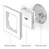 Розетка HDMI Werkel Серебряный 4690389110993