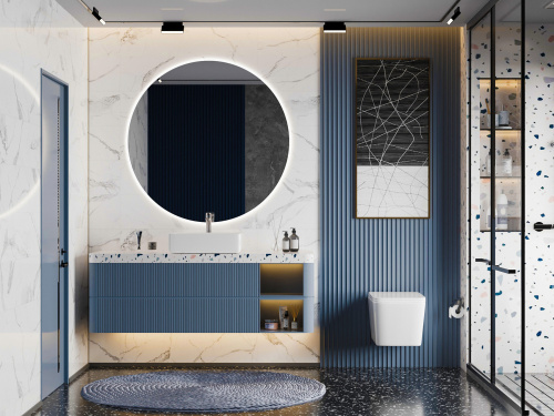 Унитаз подвесной Abber Rechteck AC1201T белый с сиденьем микролифт безободковый смыв торнадо - фото 2