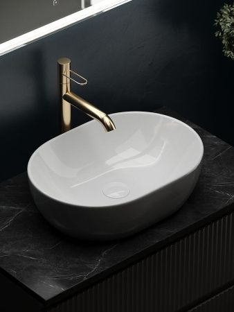 Тумба под раковину Sancos SNOB R SNR80SM 80х40 подвесная цвет коричневый