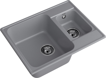 Кухонная мойка Granfest Quarz 09 темно-серый 62х48 цвет темно-серый поверхность матовая