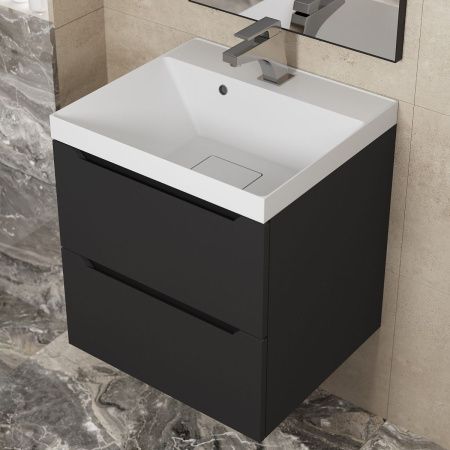 Тумба под раковину Uperwood Tanos 2191020001 50х50 подвесная цвет черный