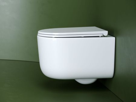 Унитаз подвесной Ceramica Nova ULMA CN4006T белый с сиденьем микролифт безободковый смыв торнадо