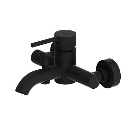 Смеситель для ванны и душа Damixa Scandinavian Pure 361000300 настенный черный без термостата