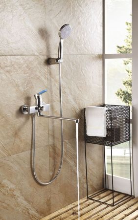 Смеситель для ванны LeMark Aura LM0651C настенный хром