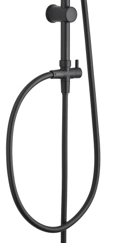 Душевая стойка Aquanet Passion AF300-70-R-B настенная цвет черный - фото 3