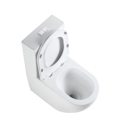 Унитаз напольный с бачком Grossman Торнадо GR-4494SQ белый с сиденьем микролифт безободковый смыв торнадо