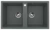 Кухонная мойка Ulgran Classic U-708-343 86х51 цвет антрацит