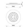 Светильник потолочный Mantra Slim (Слим) 8692