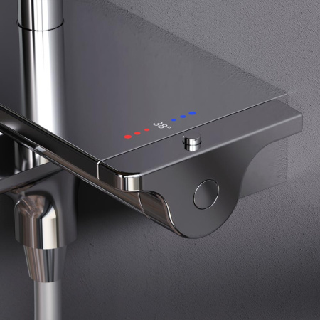 Душевая стойка Am.Pm Spirit V2.0 F0770A500 настенная цвет хром с термостатом