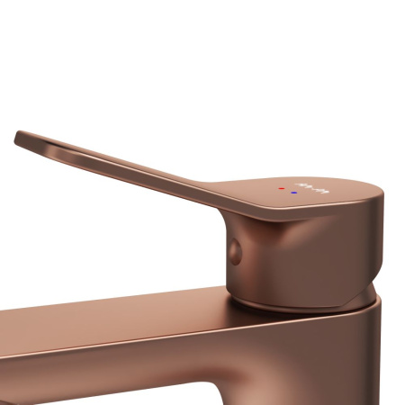 Смеситель Am.Pm X-Joy F85A02144 на раковину розовое золото без термостата